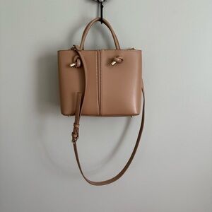 NWOT Zara Beige City Mini Tote Crossbody Handbag